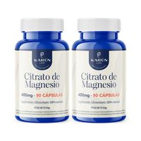 Pack x2 Citrato Magnesio 180 capsulas Karun life