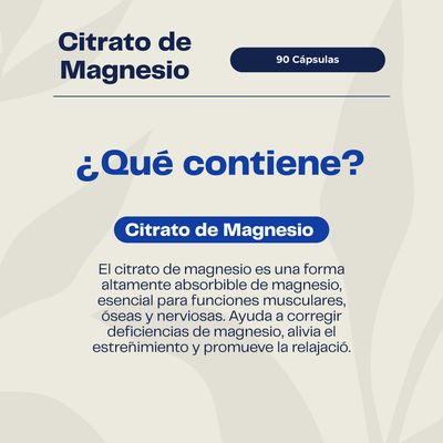 Imagen 2 del producto Pack x2 Citrato Magnesio 180 capsulas Karun life