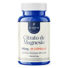 KARUNLIFE - Citrato de Magnesio Premium 90 Cap Karun Life