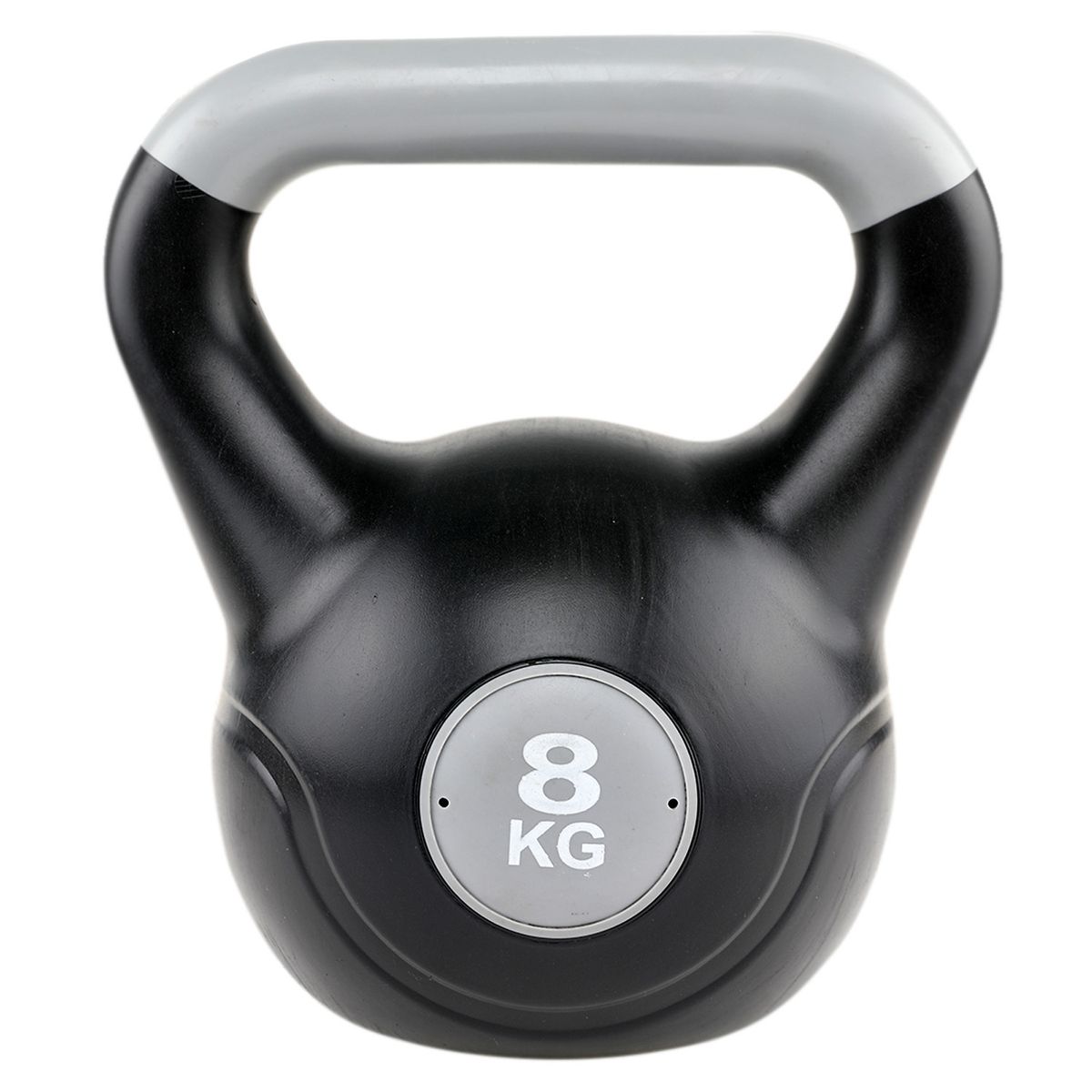 ATLETIS - Kettlebell Pesa Rusa Cemento Color 8 Kg Negro.