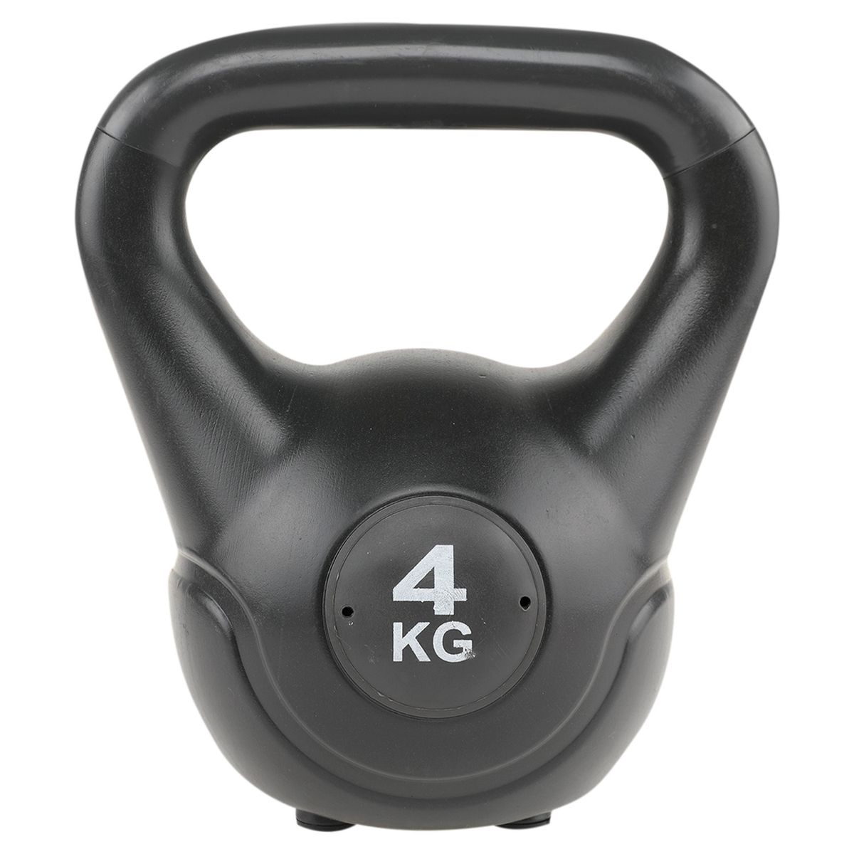 ATLETIS - Kettlebell Pesa Rusa Cemento Color 4 Kg Negro