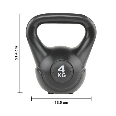 Imagen 2 del producto Kettlebell Pesa Rusa Cemento Color 4 Kg Negro