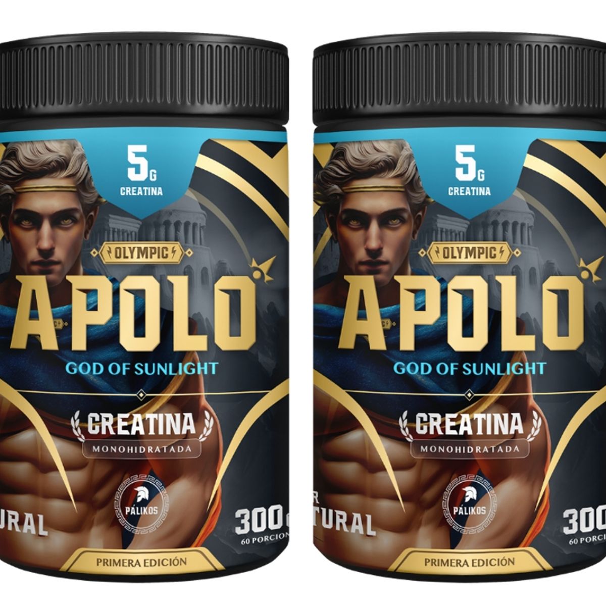 PALIKOS FITNESS - 2 Creatinas micronizada-monohidrata Apolo (120 servicios en total)
