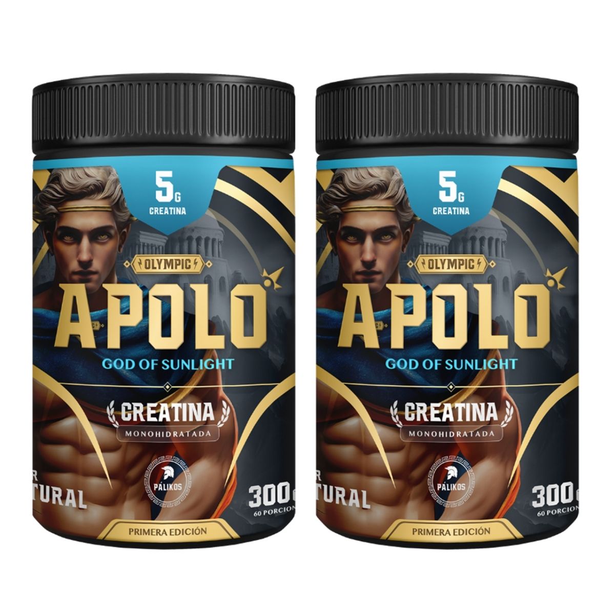 PALIKOS FITNESS - 2 Creatinas micronizada-monohidrata Apolo (120 servicios en total)