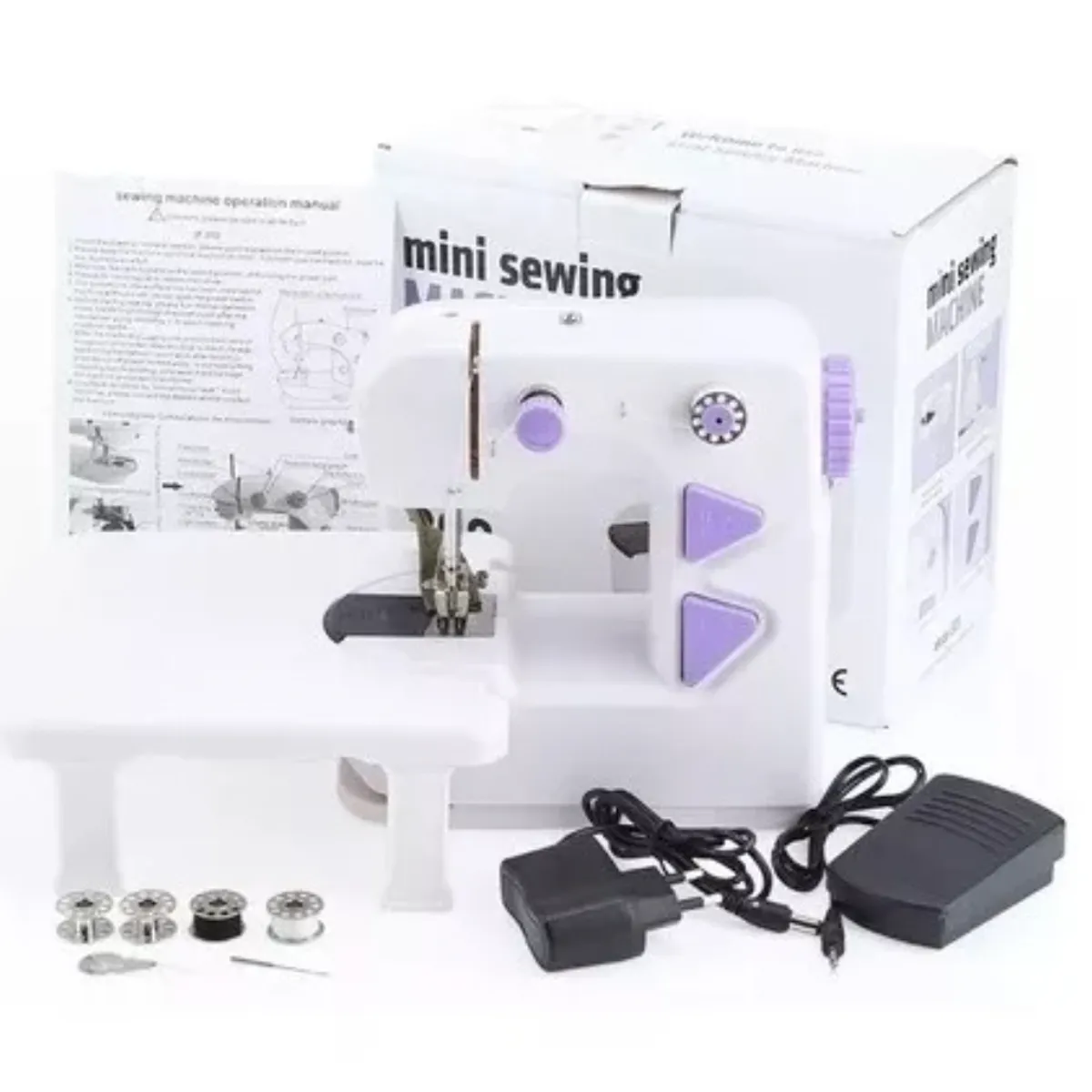 GENERICO - Mini Máquina Coser Portátil con Pedal