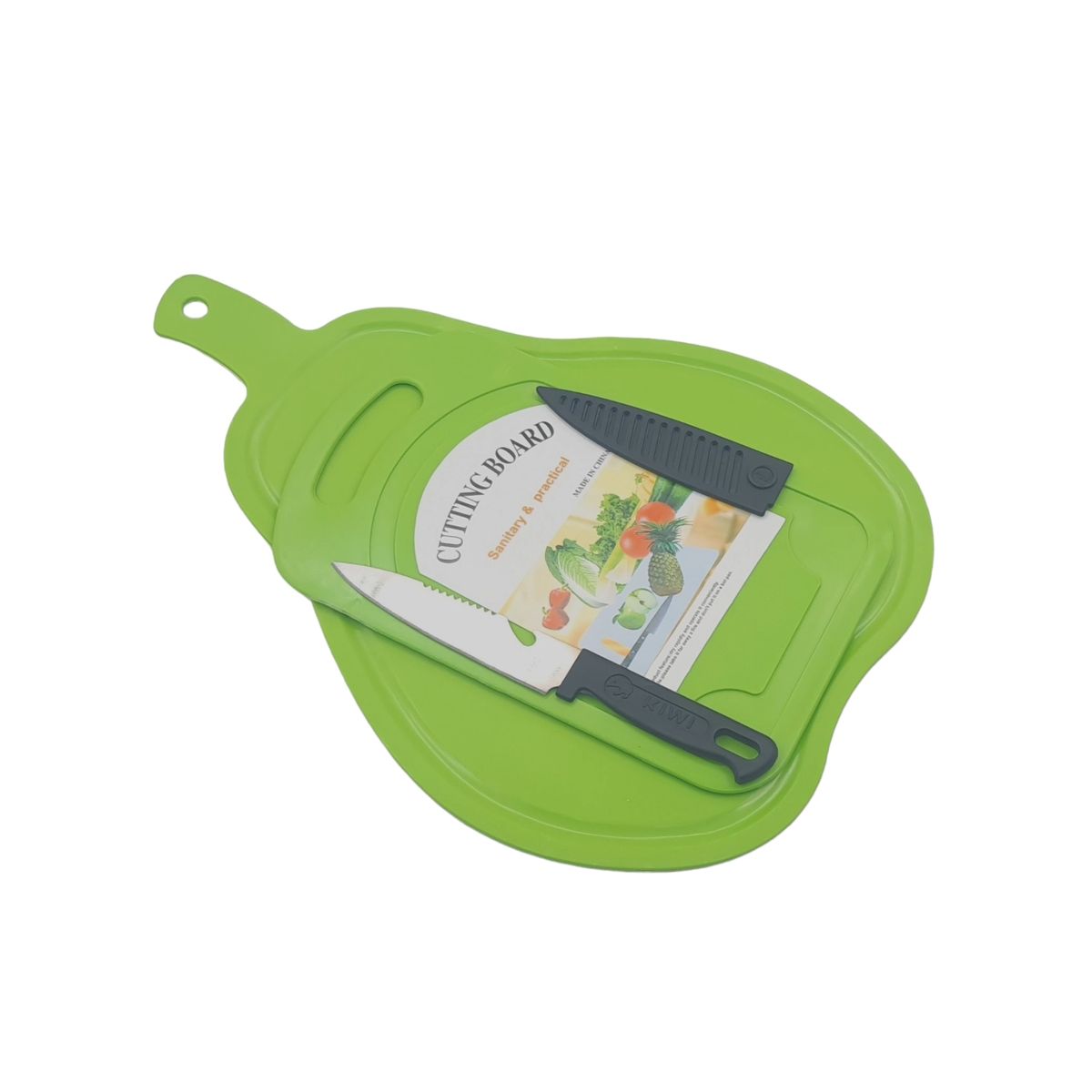 MOGA - Tablas De Picar Con Cuchillo Set 3 Piezas 25x37cm