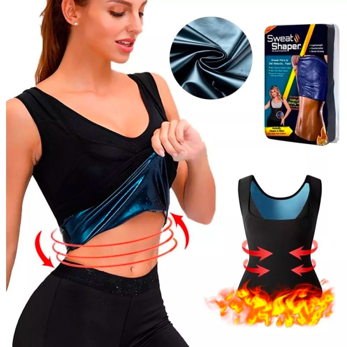 GENERICO - Faja Camisa De Compresión De Sauna Dama Y Caballero