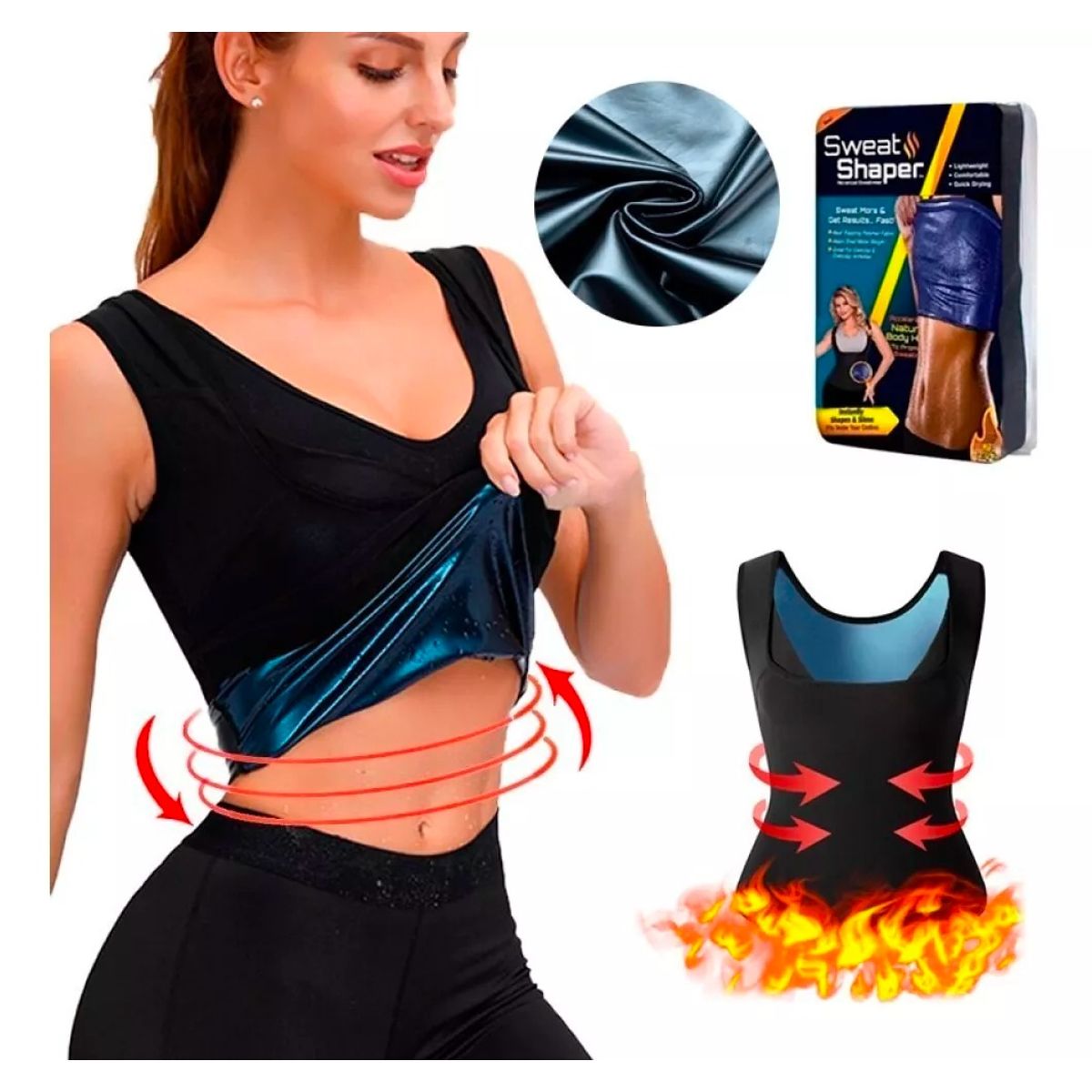 GENERICO - Faja Camisa De Compresión De Sauna Dama Y Caballero