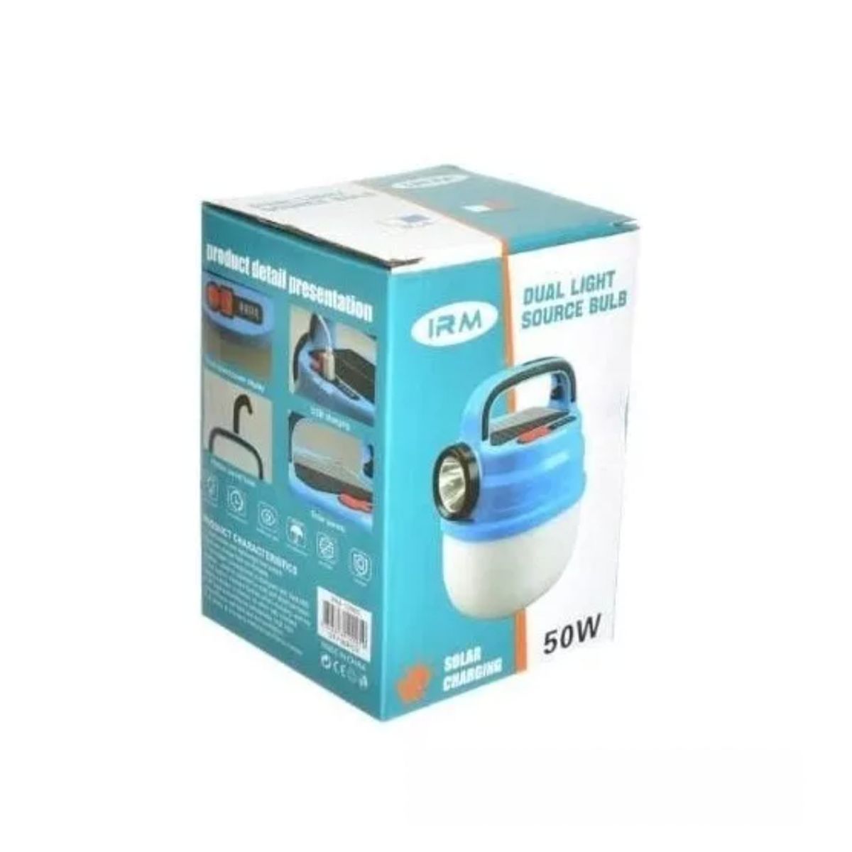 GENERICO - Lámpara Linterna Led Solar Recargable Indicador Carga