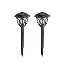 GENERICO - Pack 2 Luz Solar Jardin Con Sensor Estaca Estilo Ingles
