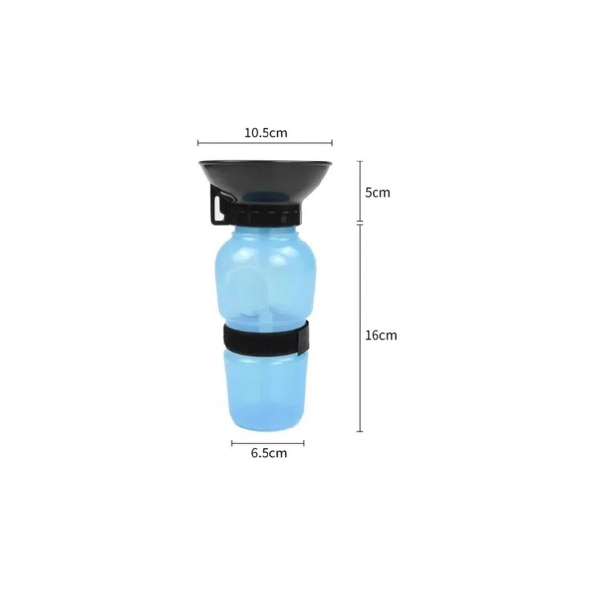 GENERICO - Dispensador de Agua para Mascotas 500ml Portatil
