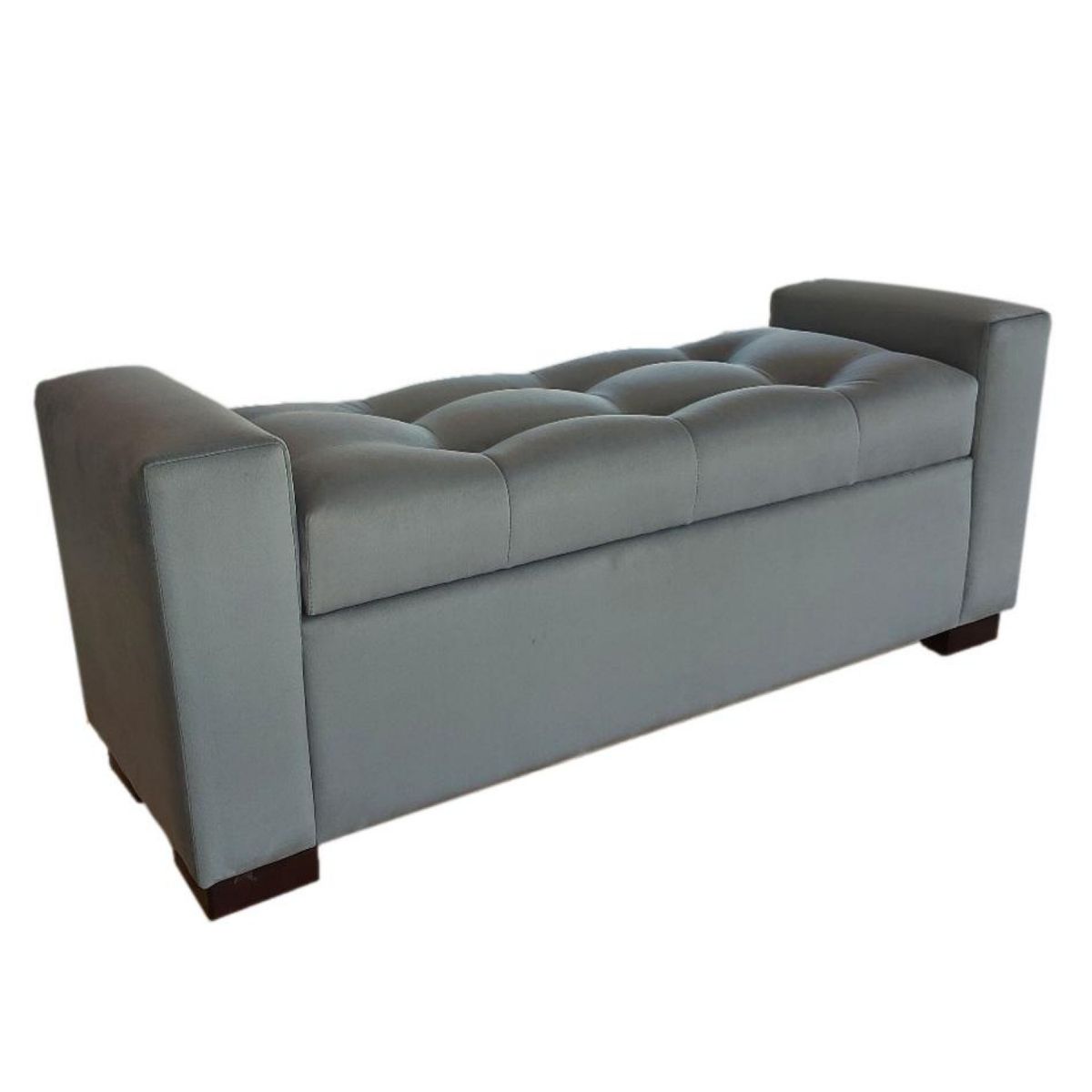 GENERICO - Banqueta Baúl Meyer Color Gris