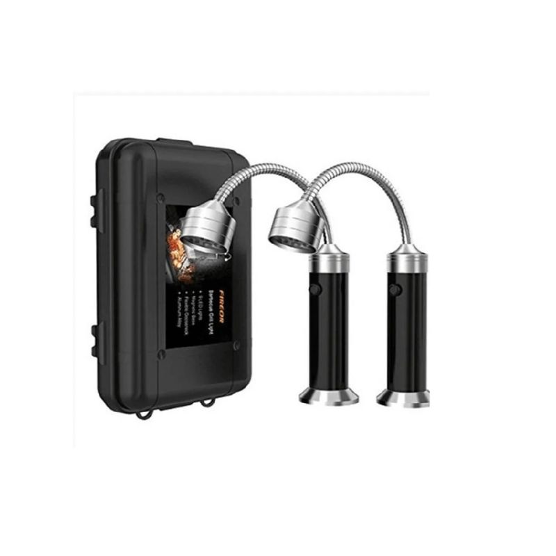 GENERICO - Set 2 Luces Led Magnéticas Parrilla Con Estuche (a Pilas)