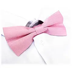 LUCIA CORBATAS - Corbatin humita armada color rosado de sedaLuciacorbatas