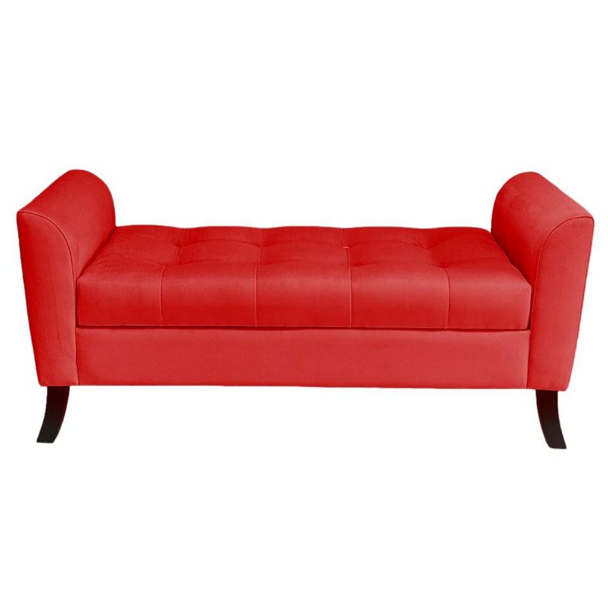 GENERICO - Banqueta Baúl New Roma Color Rojo.