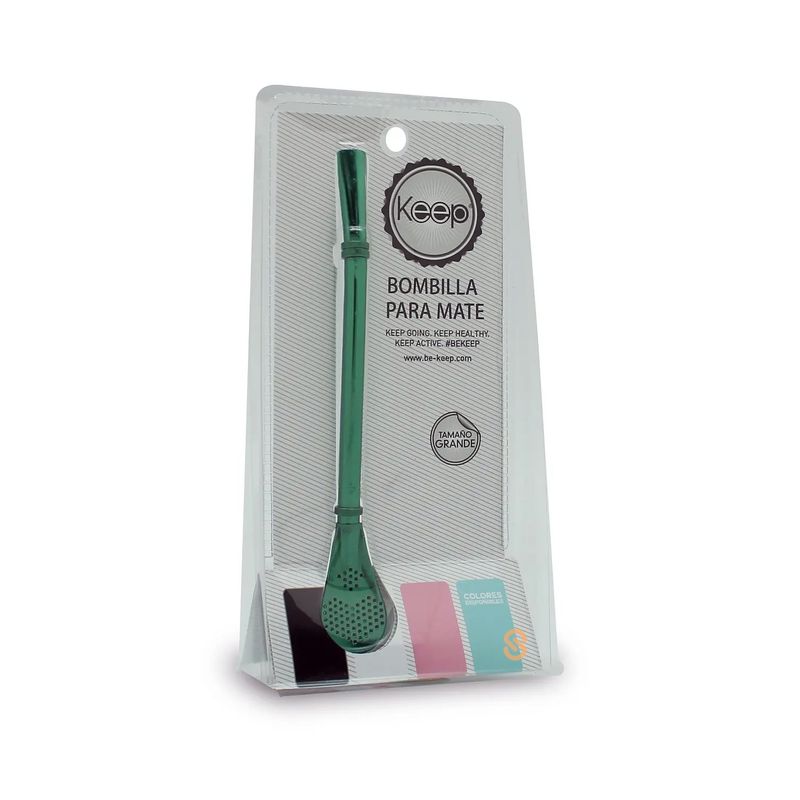KEEP - Bombilla Para Mate Acero Inoxidable Verde Keep - Shopyclick