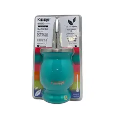 KEEP - Mate Clásico De 200ml Con Bombilla Color Verde - Shopyclick
