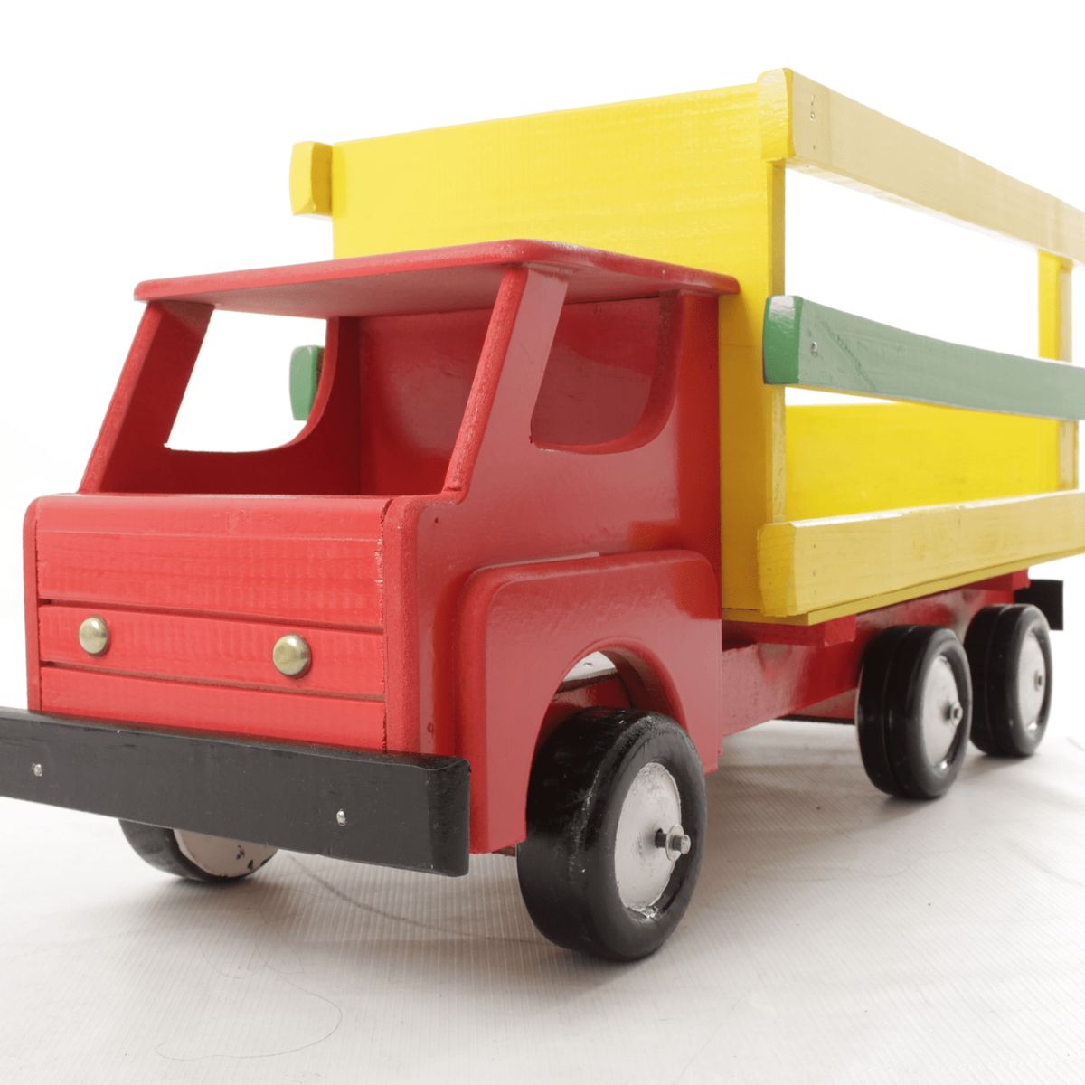 GENERICO - Camión Grande de Madera, Hecho a Mano, Soporta 45 Kilos