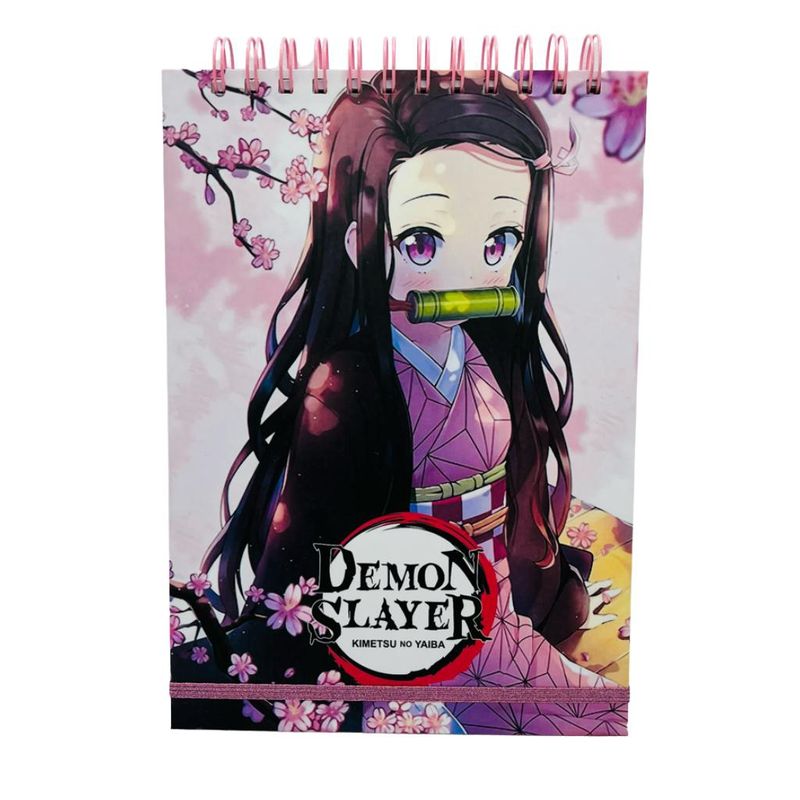 GENERICO - Croquera B5 100Hjs Lisas Blancas Nezuko Kamado Demon Slayer