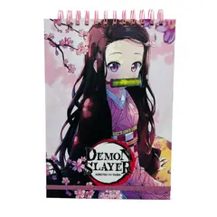 GENERICO - Croquera B5 100Hjs Lisas Blancas Nezuko Kamado Demon Slayer