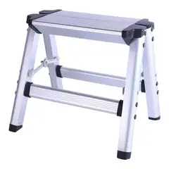 GENERICO - Escalera Banquito 1 Escalón Peldaño Plegable Metálico
