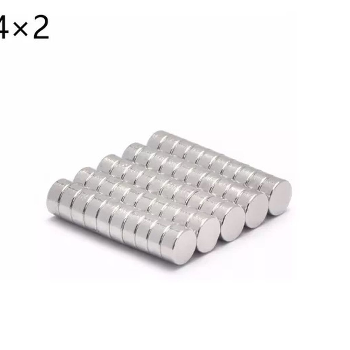 GENERICO - Imanes Neodimio 50 Unidades De 4mm X 2mm 4x2 Mm