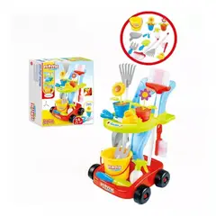 GENERICO - Carro de Jardinería Para Niños con herramientas y accesorios