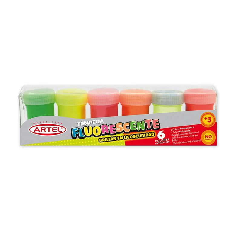 ARTEL - Estuche Tempera Fluorescente Artel