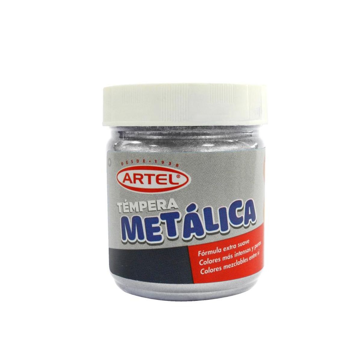 ARTEL - Frasco Tempera Metalica Plata 100ml. Artel