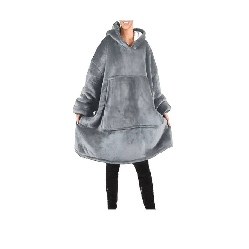 EVERSO - Manta Polar Bata Frazada Polerones Felpa Con Capucha Chiporro Hombre