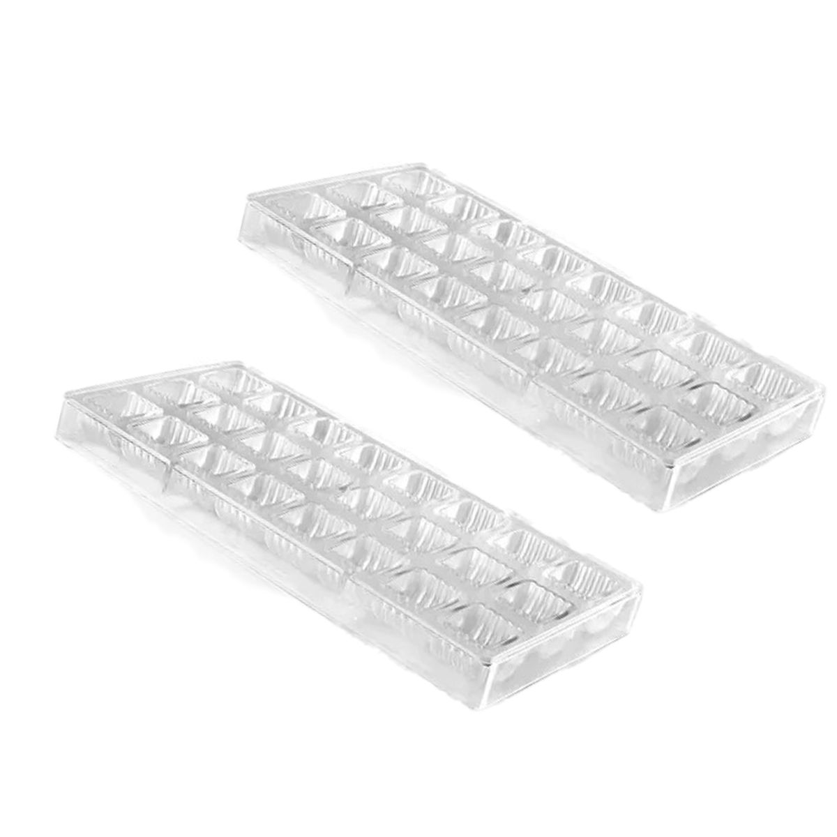 GENERICO - Pack X2 Moldes Chocolate Acrilico Molde De Chocolate Lineal