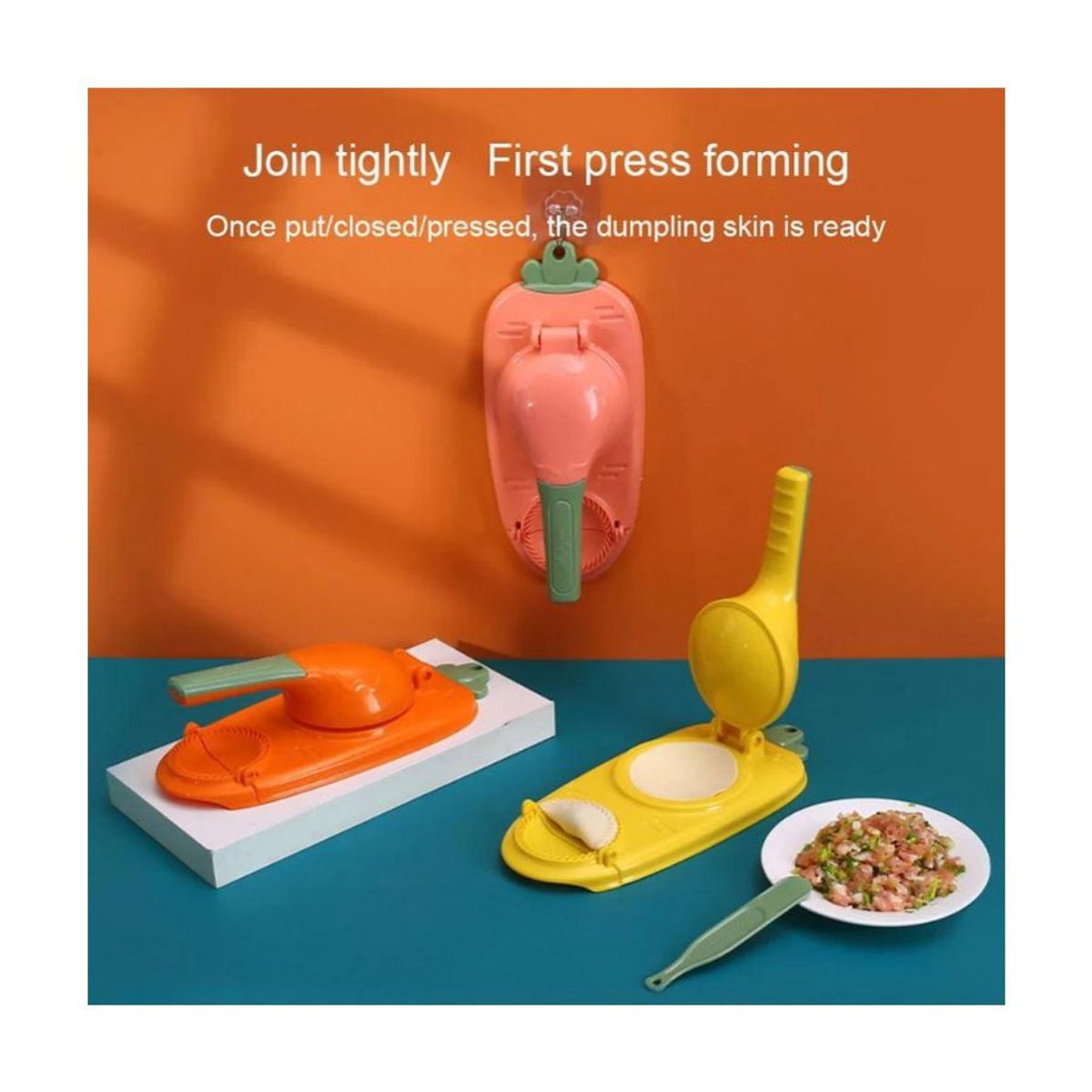 GENERICO - Maquina para Hacer Mini Empanadas Dumplings Amarillo