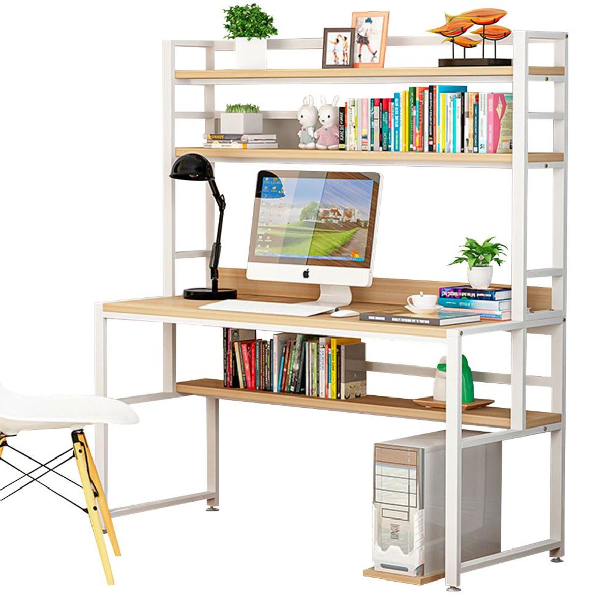 DETODOYMAS - Escritorio Mesa Estructura Metálico 120x60x75x175 DETODOYMAS