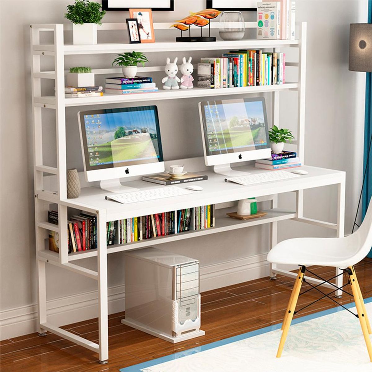 DETODOYMAS - Escritorio Mesa Estructura Metálico 120x60x75x175 DETODOYMAS