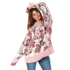 GUINDA - Sweater floreado Tyrion