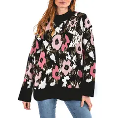 GUINDA - Sweater floreado Tyrion