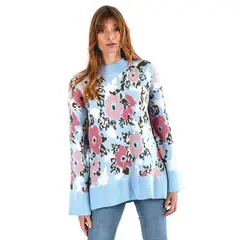 GUINDA - Sweater floreado Tyrion