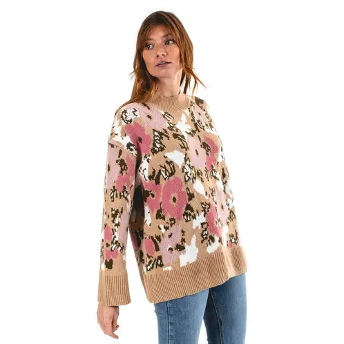 GUINDA - Sweater floreado Tyrion