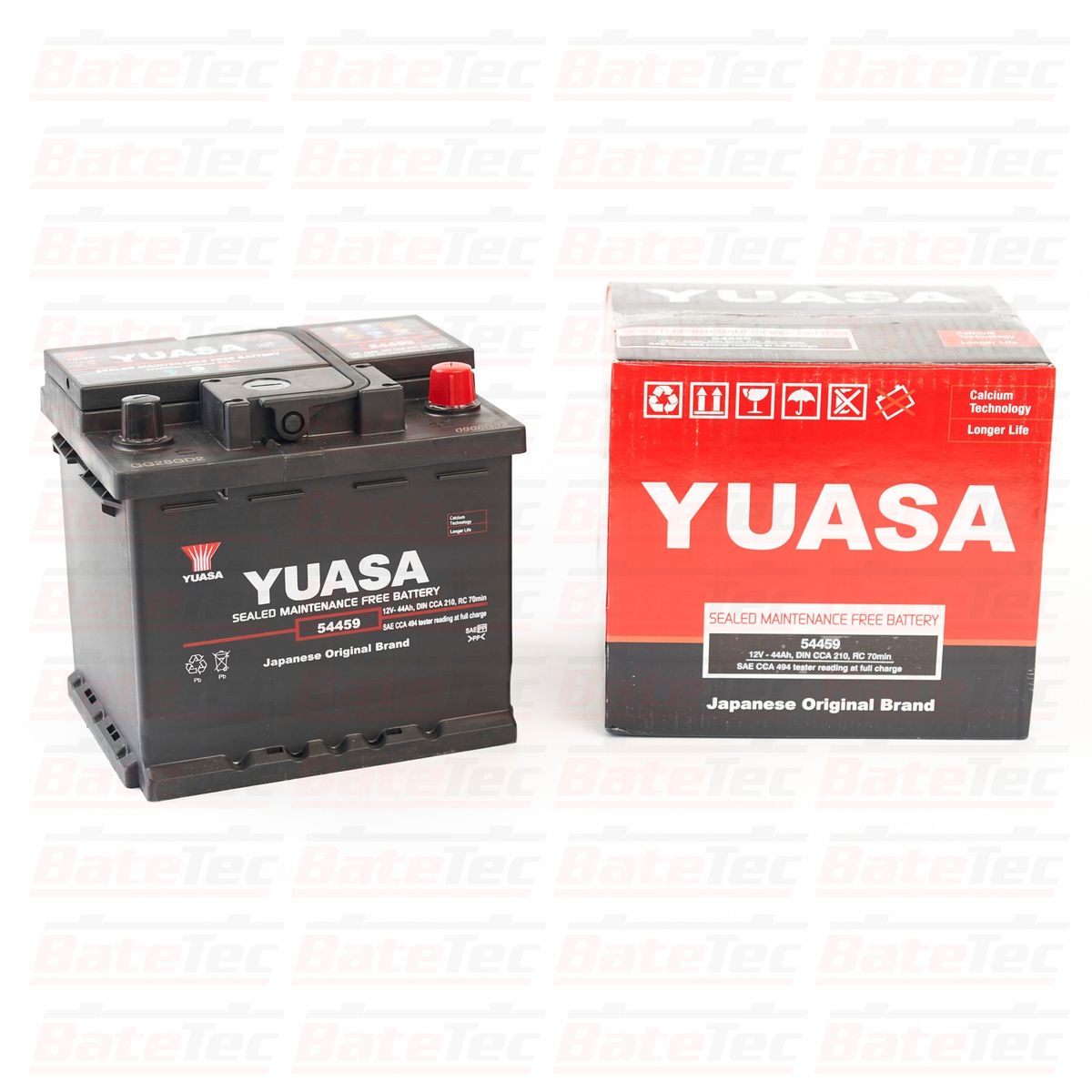 YUASA - Yuasa 54459 SMF - 44 Ah Batería de AUTO - Larga Duración