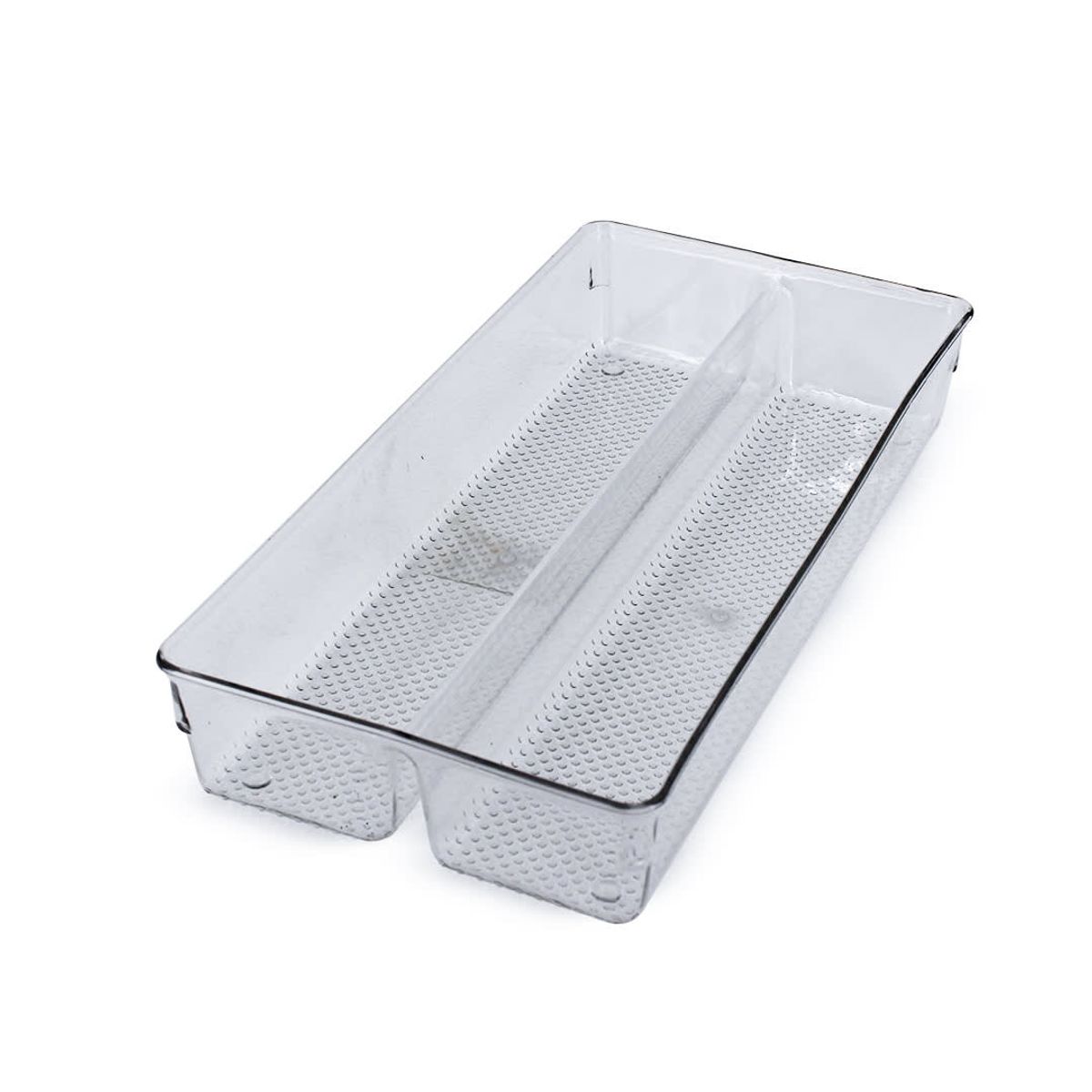 NEWTREE - Organizador Portacubiertos de Dos Divisiones en Acrilico