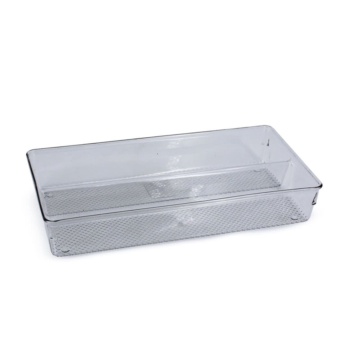 NEWTREE - Organizador Portacubiertos de Dos Divisiones en Acrilico