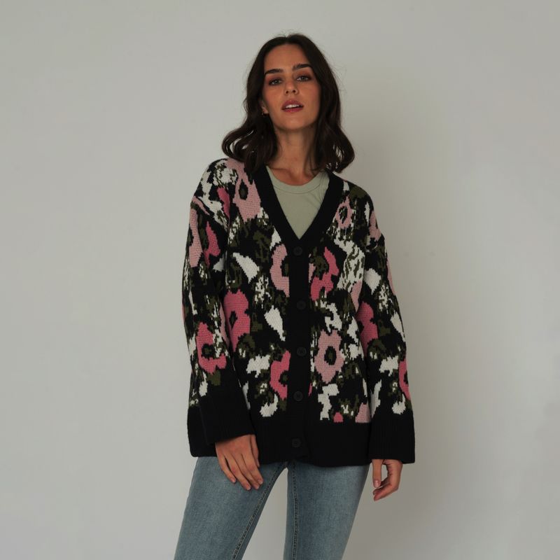 GUINDA - Chaleco floreado GUINDA Brienne