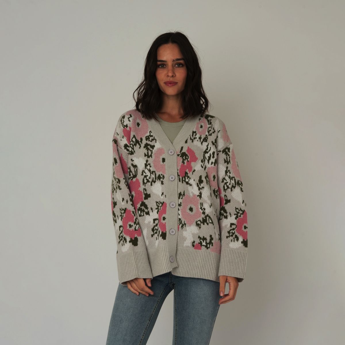 GUINDA - Chaleco floreado GUINDA Brienne