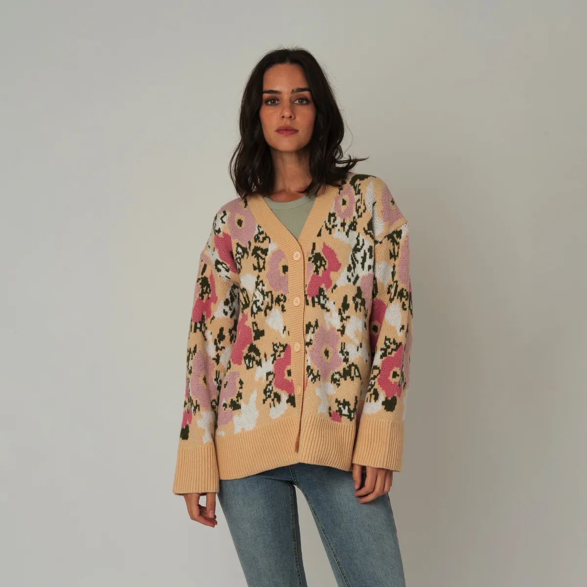 GUINDA - Chaleco floreado GUINDA Brienne