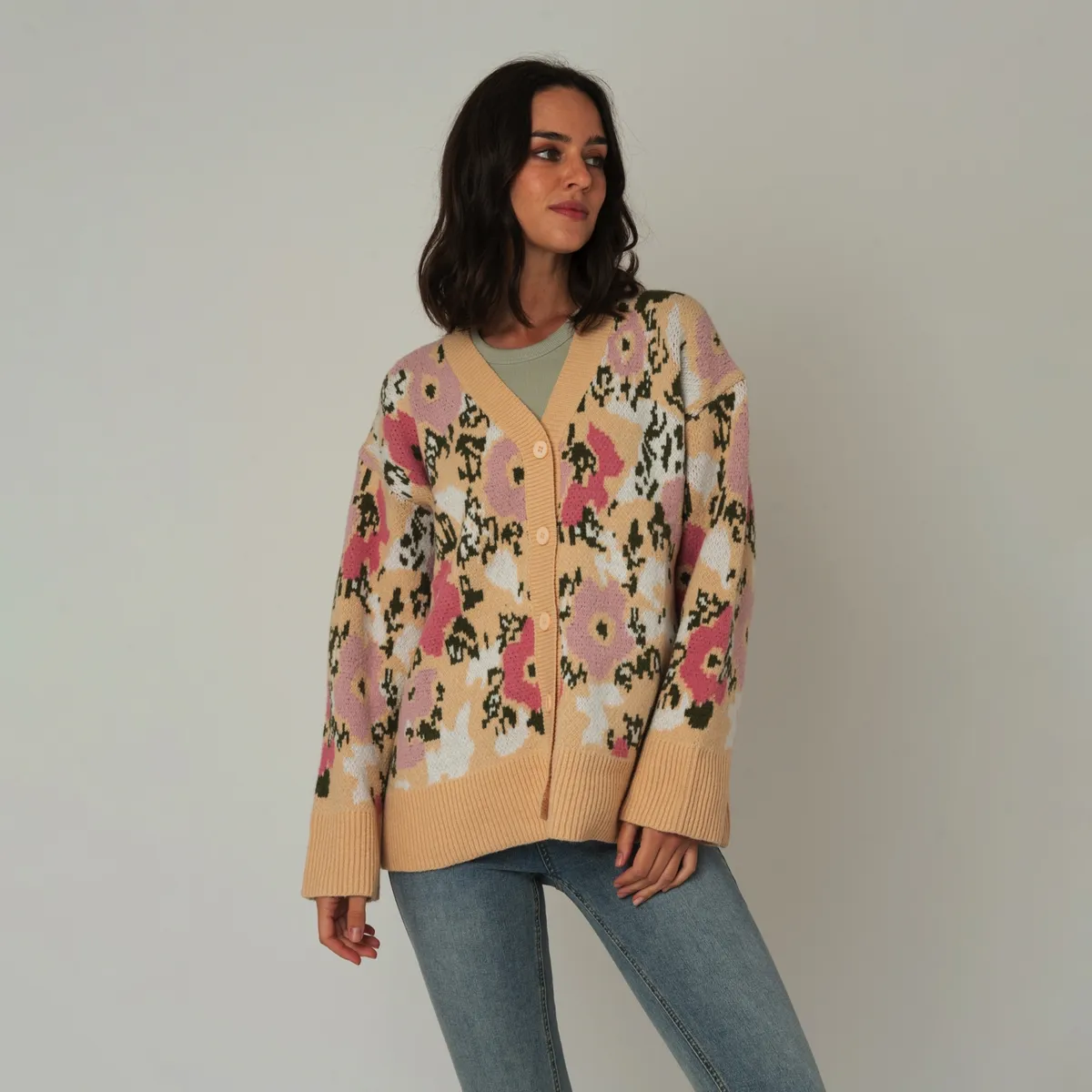 GUINDA - Chaleco floreado GUINDA Brienne