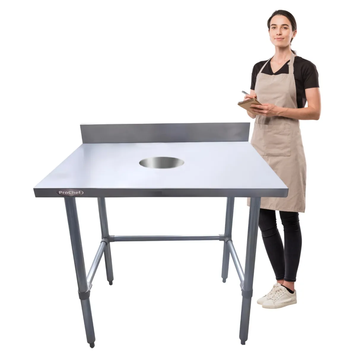 PROCHEF - Meson Mural Acero Inoxidable 90x60 Cm Con desconche