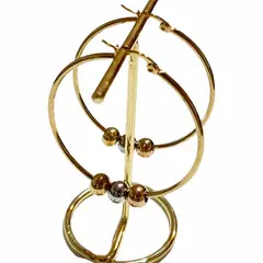 GENERICO - Aros Argollas Acero Quirúrgico Esferas 30mm