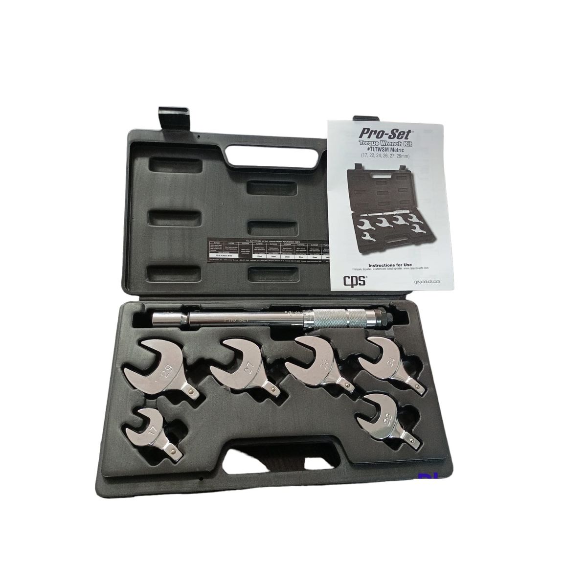 GENERICO - Maleta con Kit de LlaveTorque Dinamométrica Métrica Cps mod TLTWSM