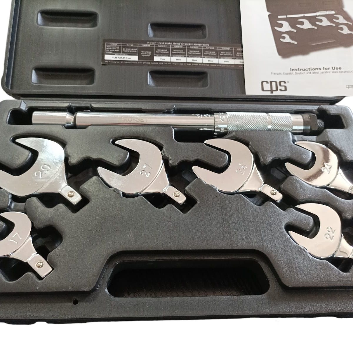 GENERICO - Maleta con Kit de LlaveTorque Dinamométrica Métrica Cps mod TLTWSM