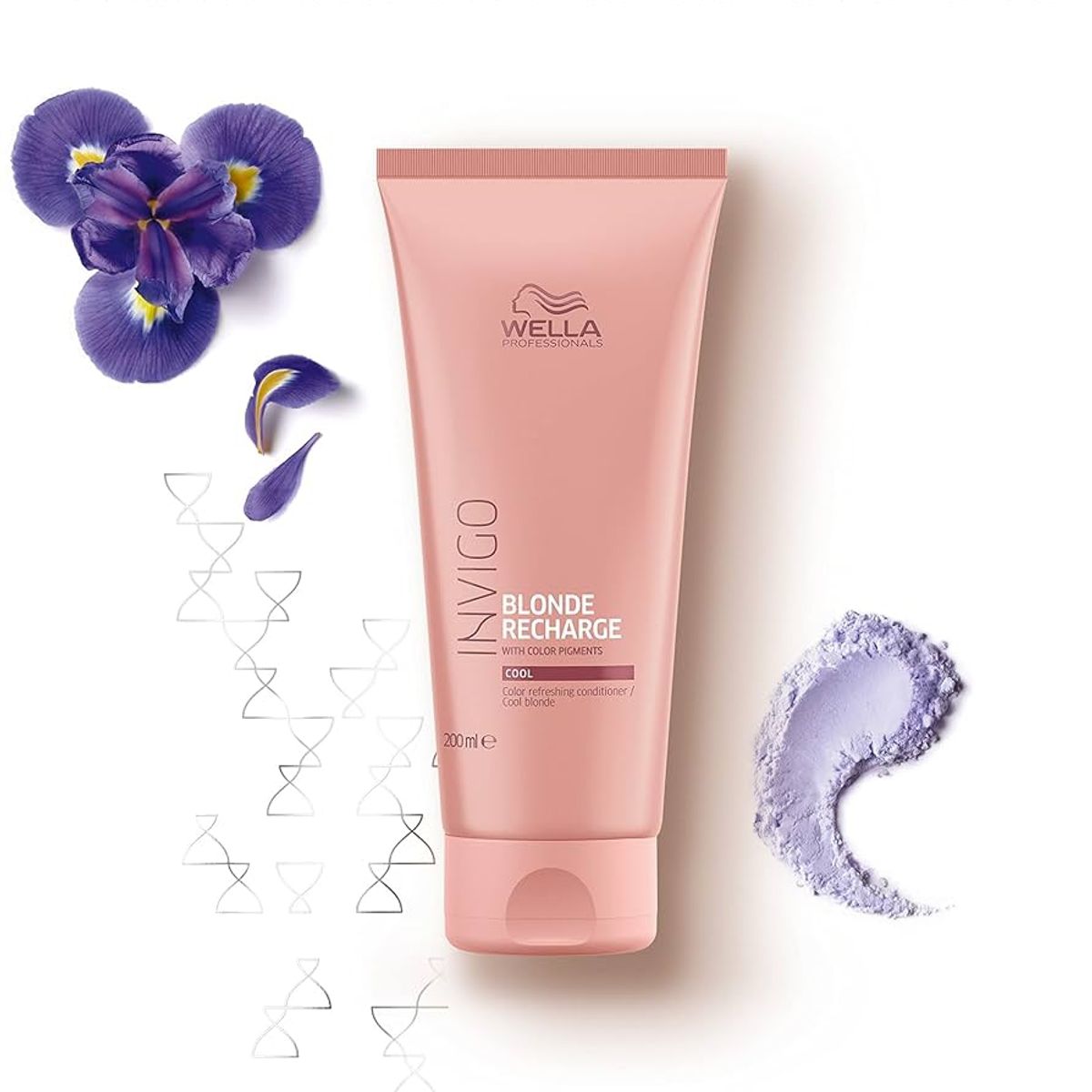 WELLA - ACONDICIONADOR MATIZADOR BLONDE RECHARGE INVIGO 200ML WELLA.-